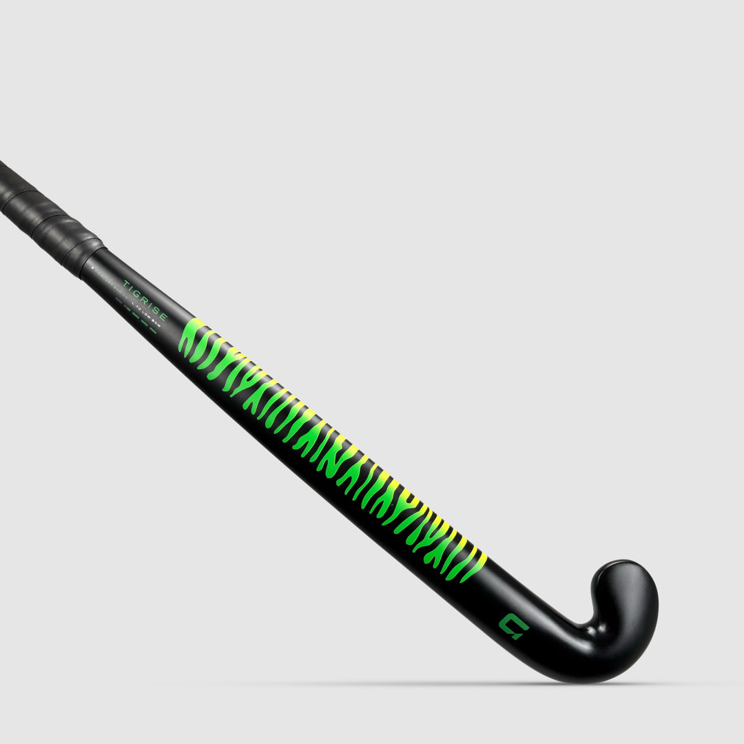 GRINT TIGRISE field hockey stick in black lizard green