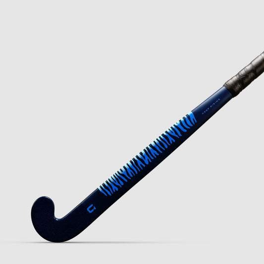GRINT TIGRISE field hockey stick in deep blue navy with silver twill