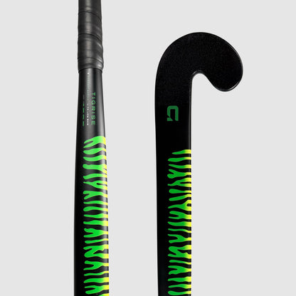 GRINT TIGRISE field hockey stick in black lizard green
