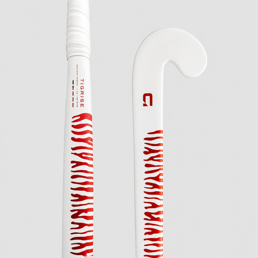 GRINT TIGRISE field hockey stick in white hot coral
